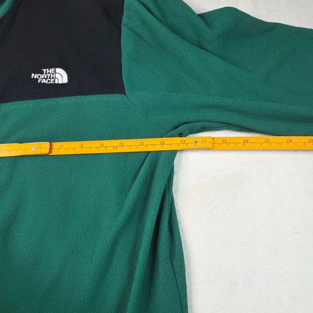 The North Face Snap T Fleece Pullover Mens XL Green Black Jacket